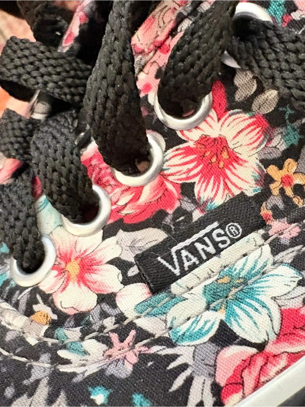 Vans Authentic Multi-Floral Canvas Sneakers Women’s Sz 8